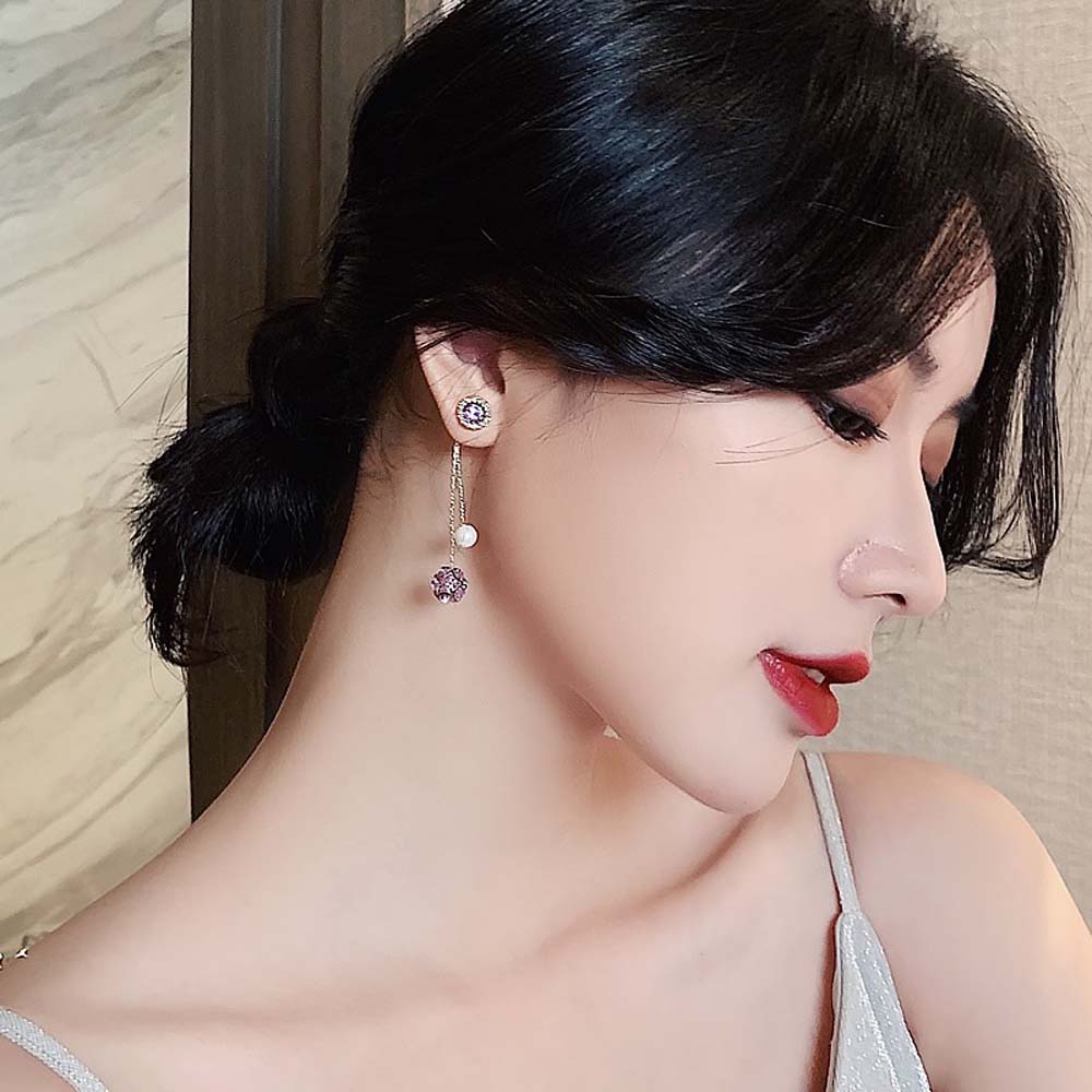 Khuyên Tai Nữ Dáng Dài Thời Trang Phong Cách Hàn Quốc