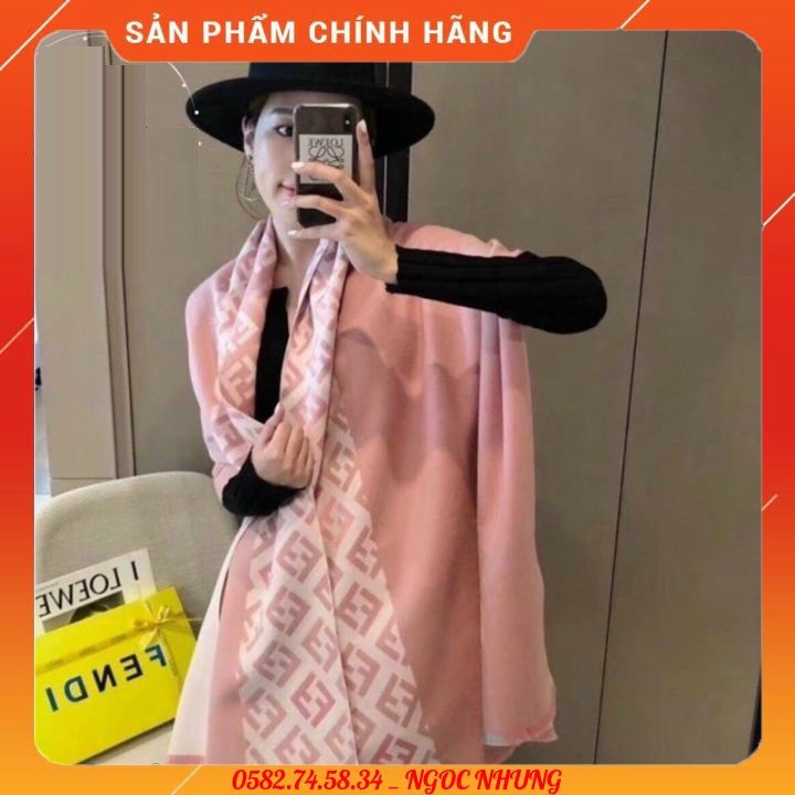 [MẪU 2021] Khăn Choàng Len Hiệu F.E.N.D.I Khăn Quàng Cổ Nam Nữ Cao Cấp 180*90cm