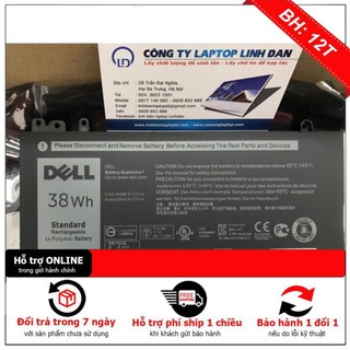 Pin dell 38wh 51wh g5m10 latitude 5250 5450 5550 e5250 e5450 e5550 ryxxh battery