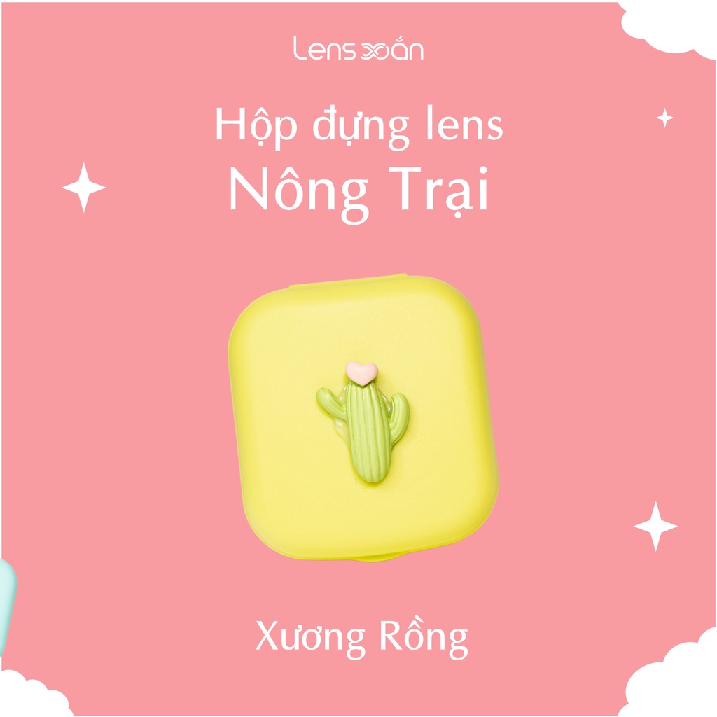 HỘP ĐỰNG KÍNH ÁP TRÒNG / LENS NÔNG TRẠI  ( Bao gồm: que đeo lens,gắp lens, lọ chiết ngâm, khay đựng, gương) | Lens Xoắn