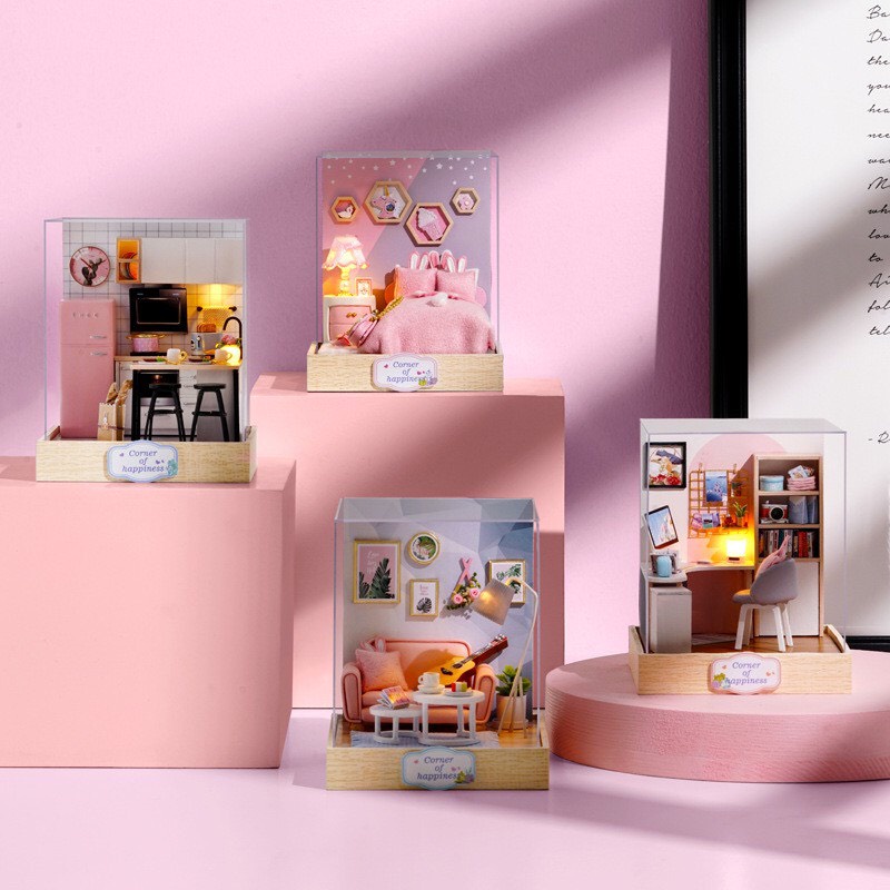 MÔ HÌNH NHÀ BÚP BÊ DIY CUTEROOM - HƯƠNG VỊ CUỘC SỐNG -QT027