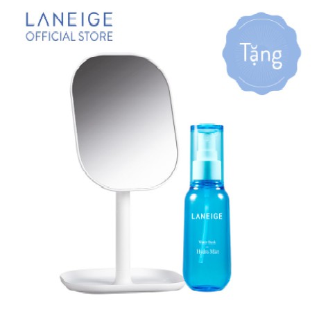 Bộ đôi xịt khoáng Hydro Mist Laneige 70ml và gương để bàn xinh xăn Stand Mirror Tray