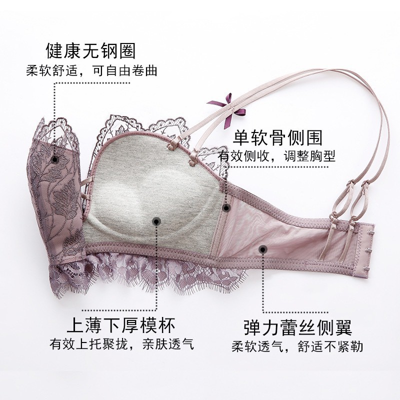 Áo Ngực Nữ ❤️FREESHIP❤️ Áo Lót Nữ Ren Điệu Đà Phối Ren Họa Tiết Chiếc Lá Quyến Rũ mã AL23 | BigBuy360 - bigbuy360.vn