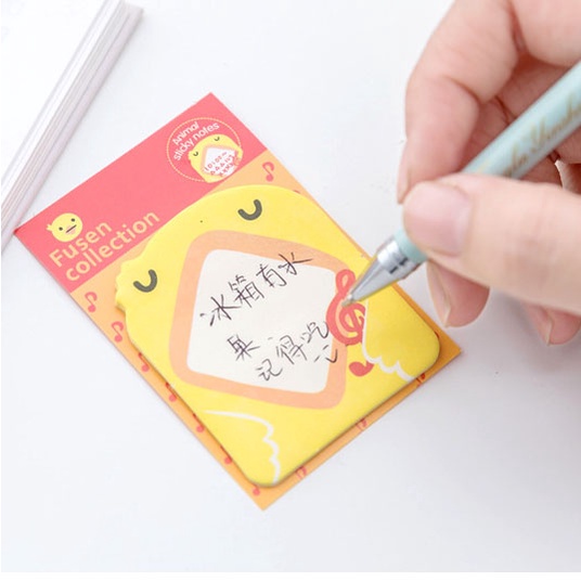 Giấy note hình con vật dễ thương, giấy note xinh xắn 20 tờ đồ dùng học tập