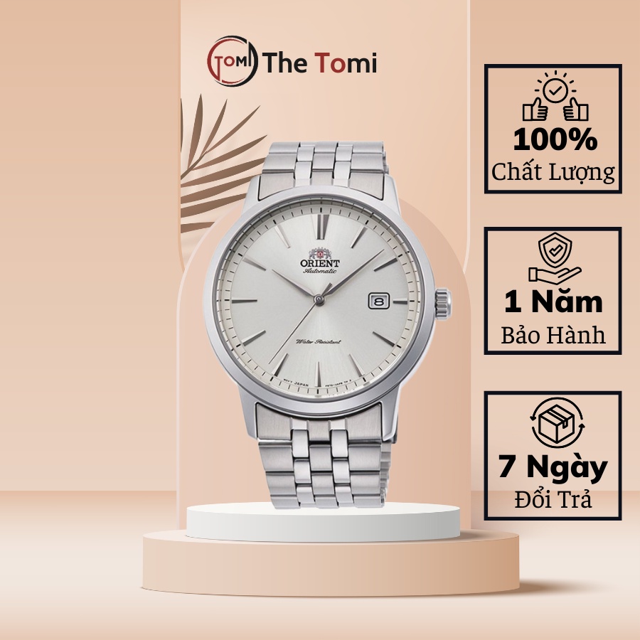 Đồng hồ nam O.rient dây thép không gỉ, máy pin