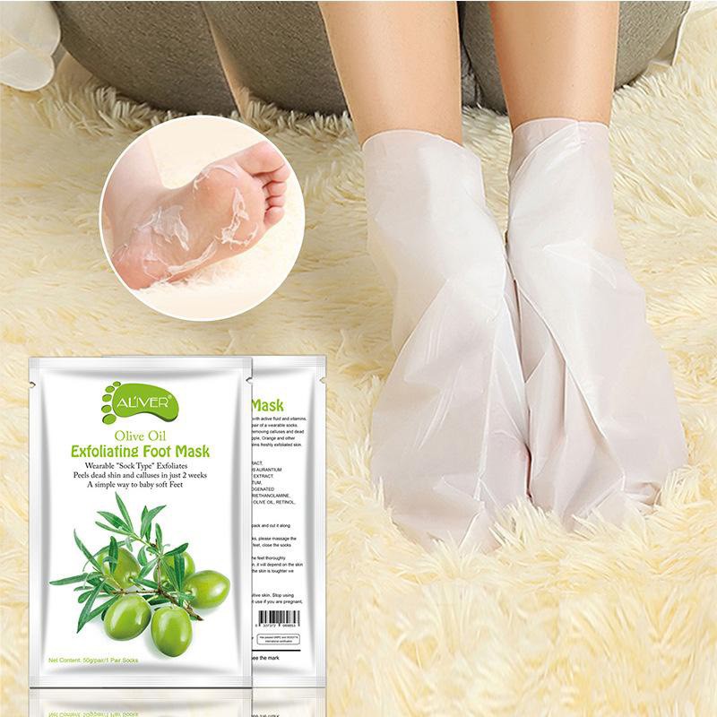 Mặt Nạ Ủ Thay Da Chân ALIVER Foot Mask loại bỏ lớp da thô cứng hỗ trợ làm sáng da cho chân