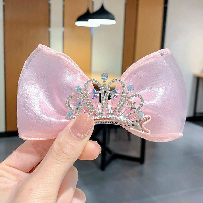 Kẹp Tóc Cho Bé Gái Nơ Công Chúa Mẫu Ngắn - PKT25