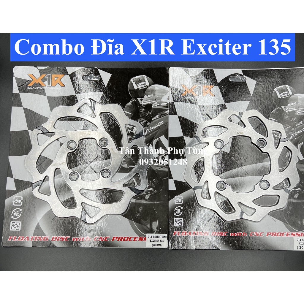 Đĩa trước sau X1R Exciter 135 ( Combo trước sau)