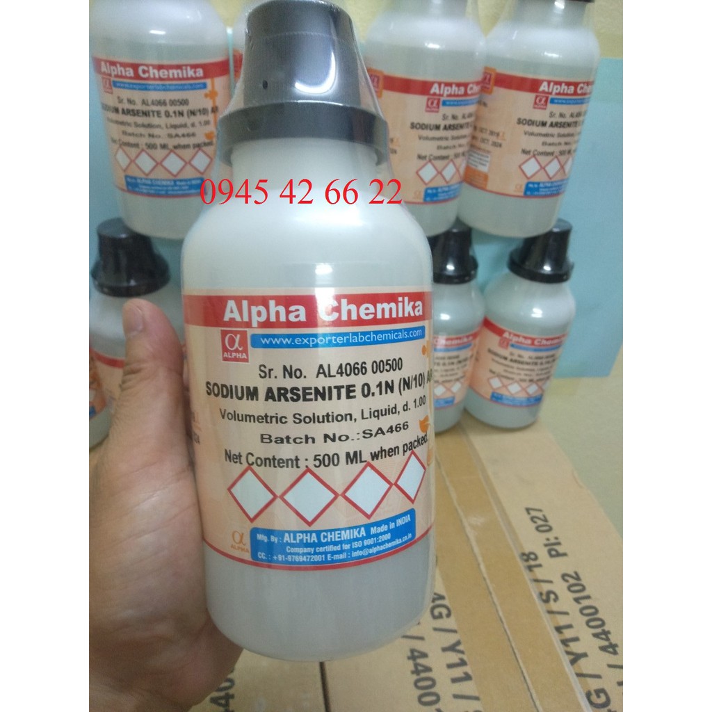 Hóa Chất Sodium arsenite - NaAsO2 - Lọ 500ml CAS: 7784-46-5