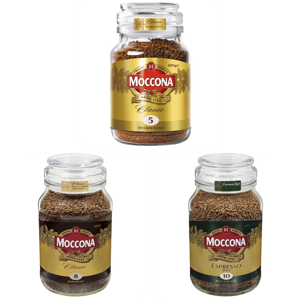 Cà Phê Đen Hoà Tan MOCCONA 400g [Số 5,8,10]