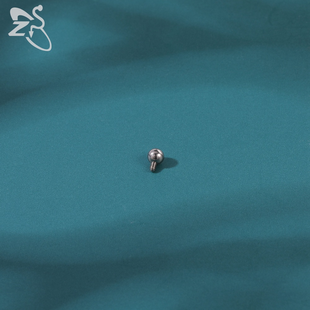 1 Khuyên Tai Mặt Mỏ Neo Đính Đá CZ G23 Nhiều Màu Sắc