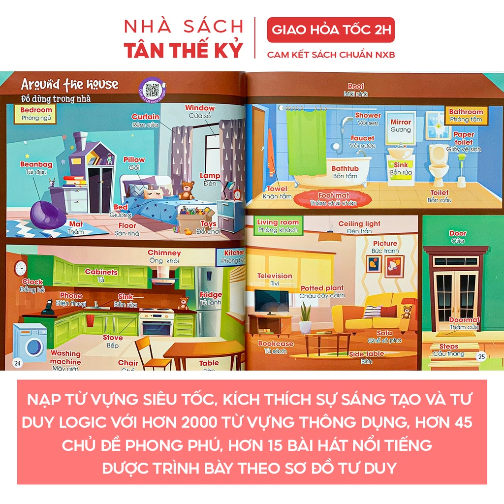 Sách - Bé chinh phục 2000 từ vựng Tiếng Anh - My first 2000 English works