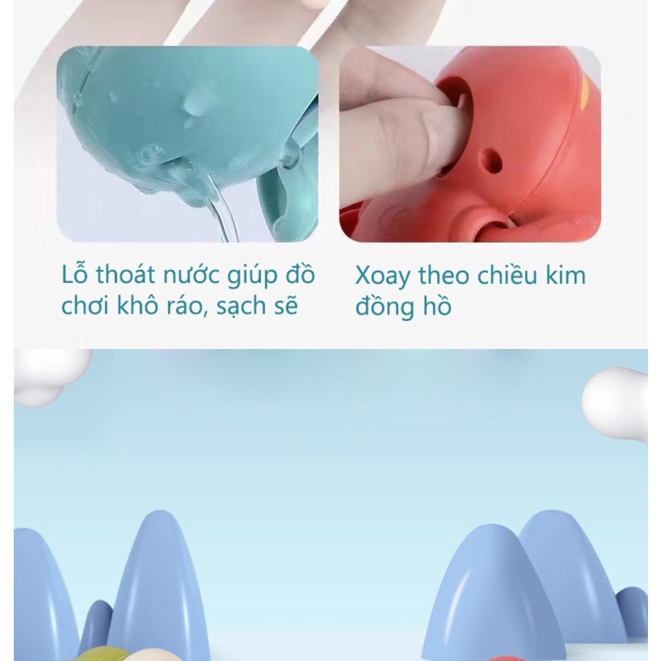 Đồ chơi trong bể tắm rùa con, vịt con, ếch con tinh nghịch OK-8098 dành cho bể bơi Intex