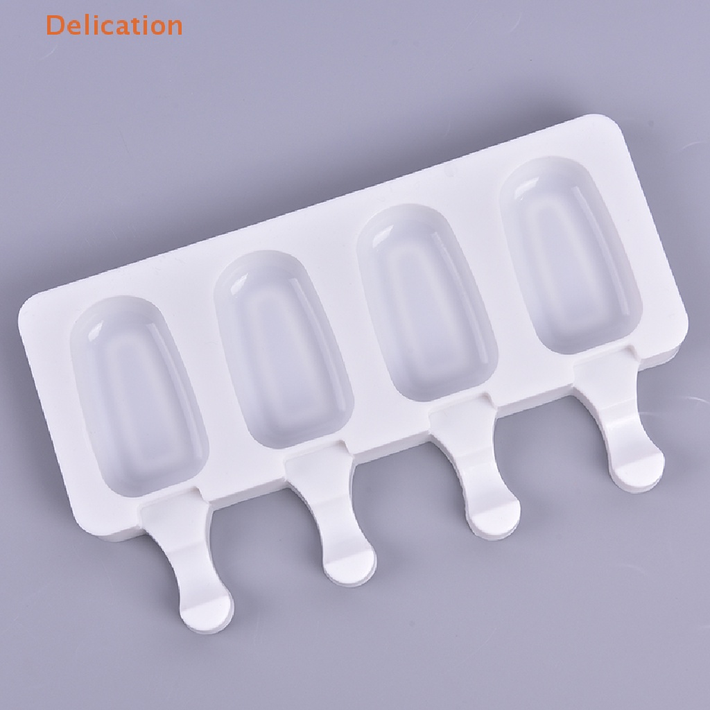 Khuôn Silicone Làm Kem Que 4 Ngăn Tiện Dụng