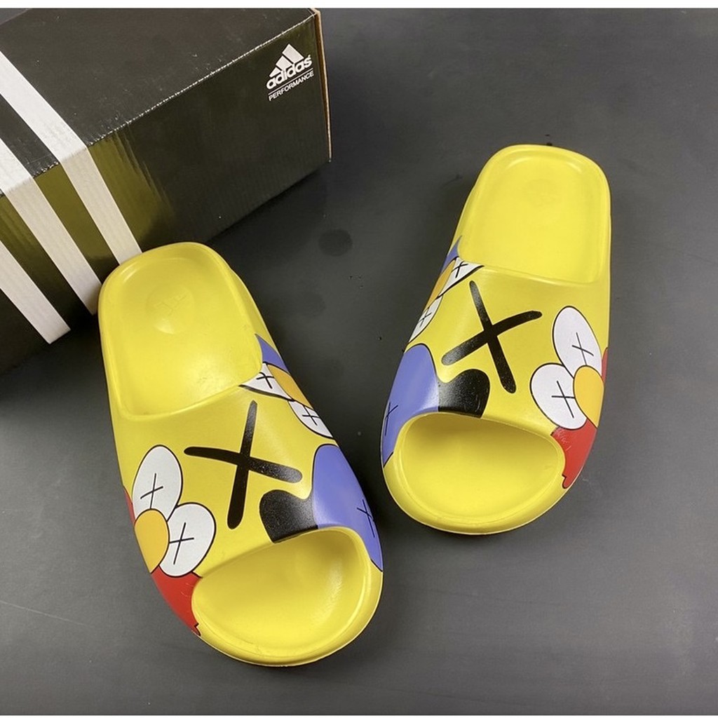 [ Hàng Sẵn Kho + Hộp Adidas ] Dép Yz Slide Nam Nữ Đúc Nguyên Khối Không Thấm Nước Đế Nhẹ ( Hình Thật )