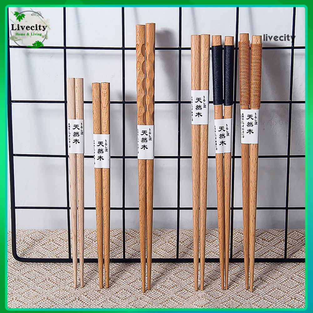Đôi Đũa Gỗ Chống Trượt Phong Cách Nhật Bản