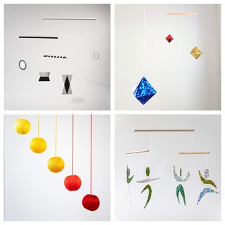 Bộ chuyển động kích thích thị giác 4 món Munari, Gobby , Bát diện, Vũ công- làm sẵn Chuẩn Montessori