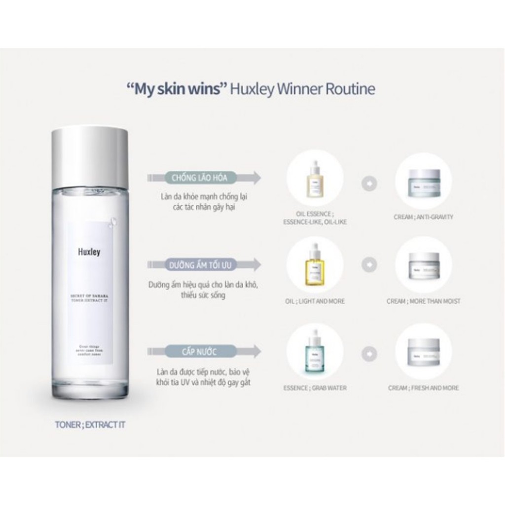 Nước Hoa Hồng Huxley Toner; Extract It 120ml