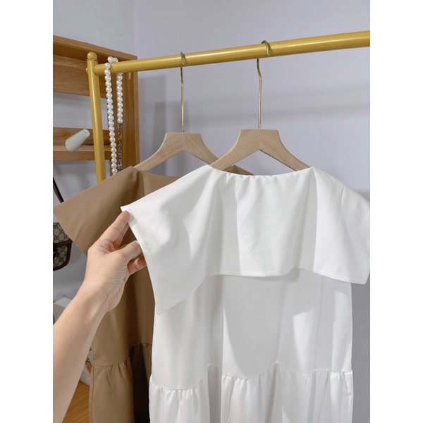 Váy D06 cổ thuỷ thủ 3 tầng dáng xoè tiểu thư