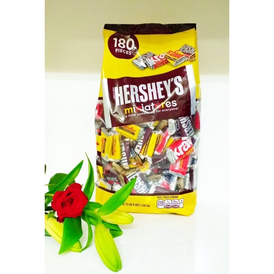 Socola Hershey’s Miniatures 1.58kg 180 viên