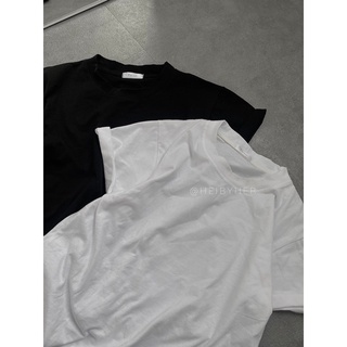 BASIC TEE - Áo thun trơn cổ tròn form vừa HEIBYHER