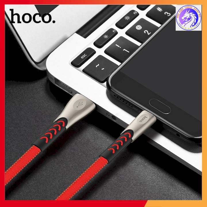 CÁP SẠC NHANH DÂY DÙ MICRO 2.4A HOCO U48 - DÀI 1.2M
