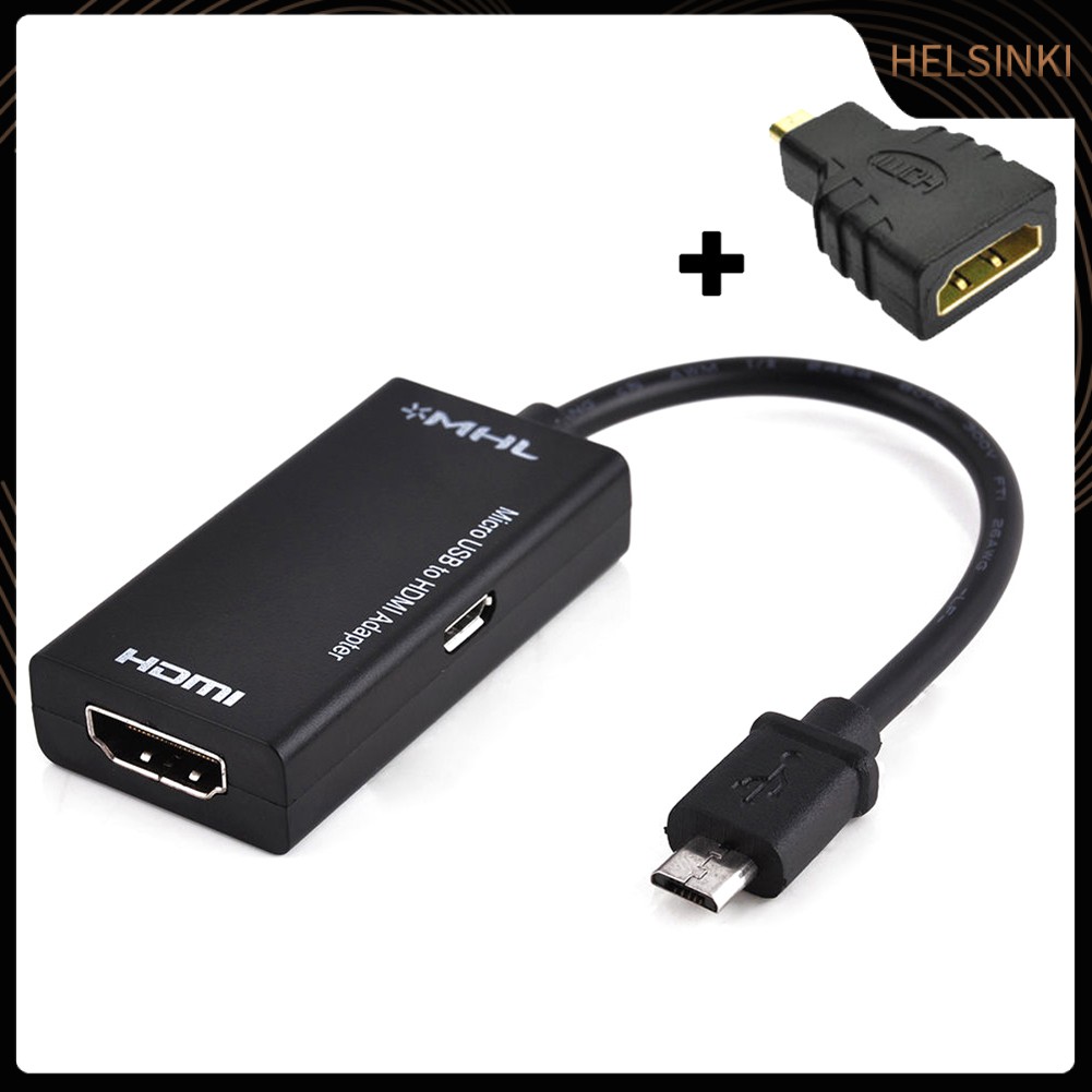 Đầu Chuyển Đổi Hel + S2 Mhl Micro Usb Sang 1080p Hdmi Cho Android Samsung Huawei