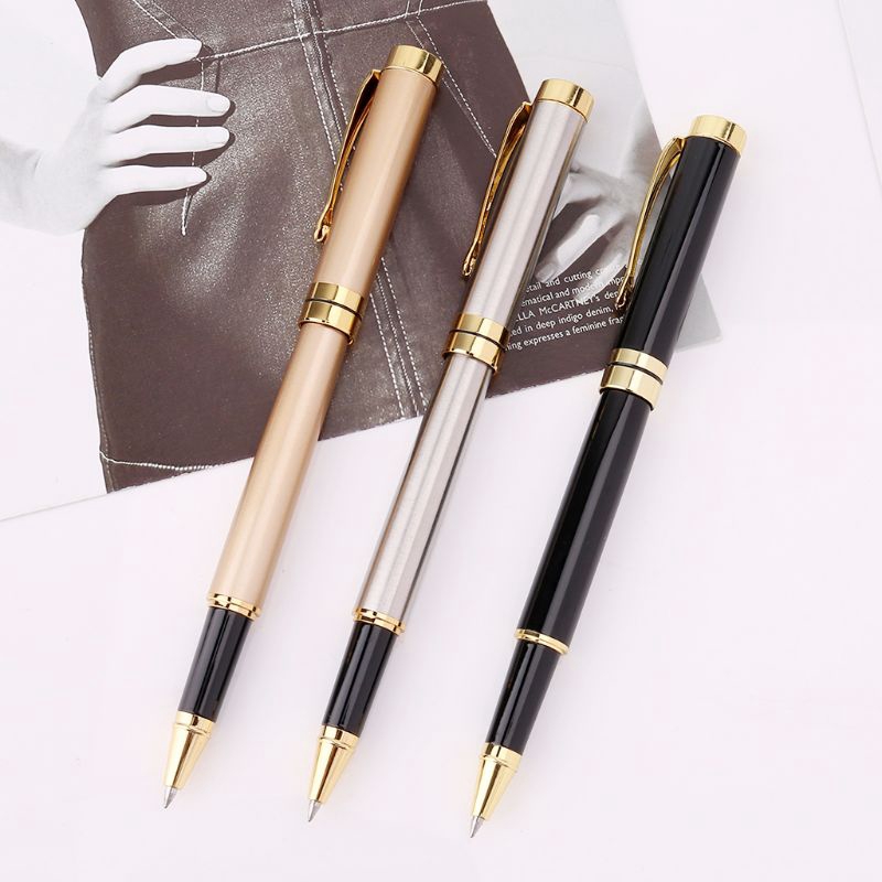 love*Luxury Metal Ballpoint Pen Signature Black Ink Gel Pens