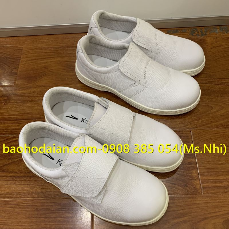 Giày bảo hộ phòng sạch kcep màu trắng 015