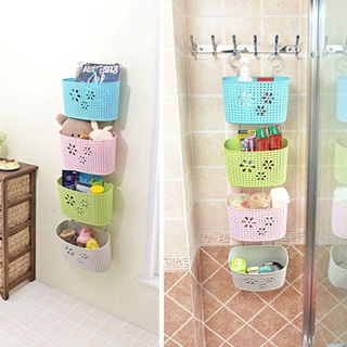 Giỏ nhựa móc, rổ nhựa, móc treo tường đa năng