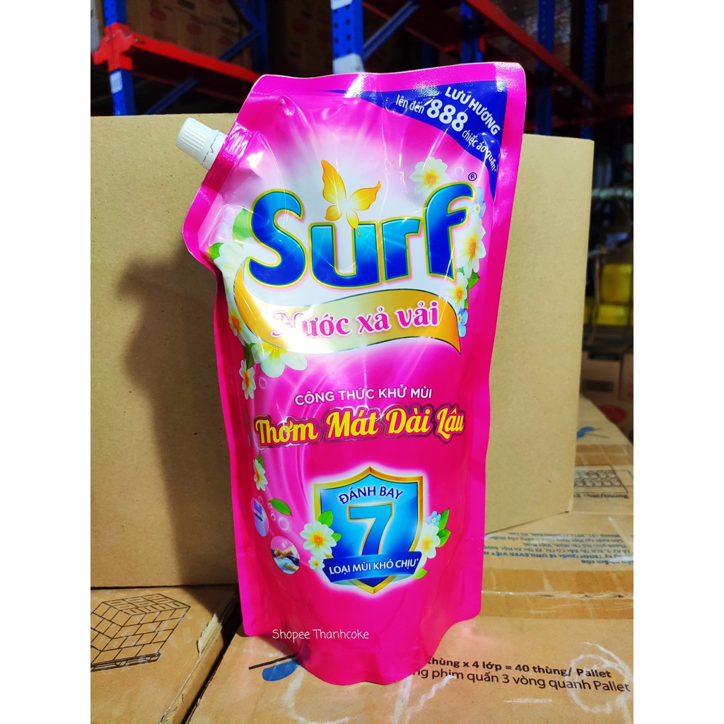 (MỚI) Nước Xả Vải SURF 1.6l Khử Mùi Hương Hoa Lan Tỏa và Hương Hoa Lôi Cuốn