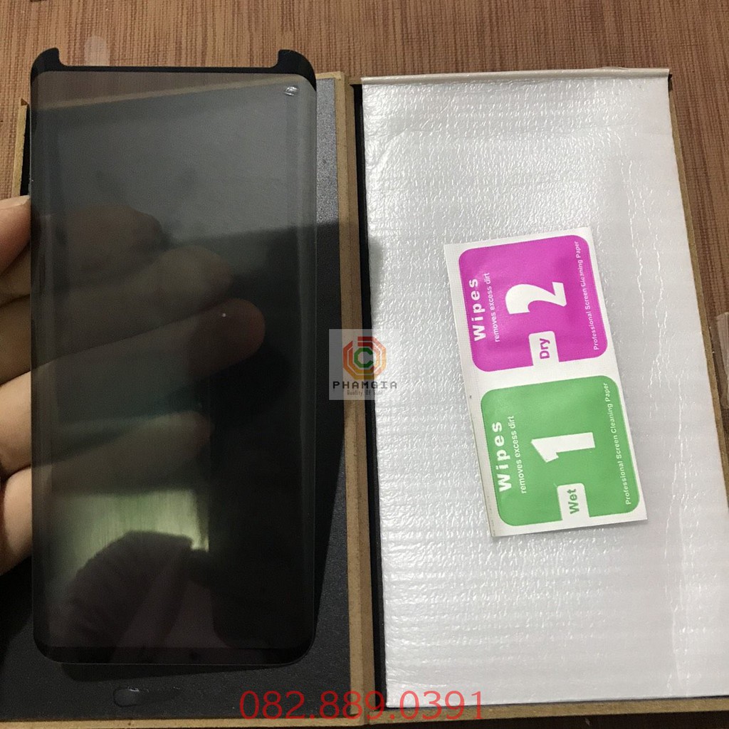 Kính cường lực chống nhìn trộm samsung S9 S9+ (S9 plus), full keo, full màn hình, chống góc từ 30 độ