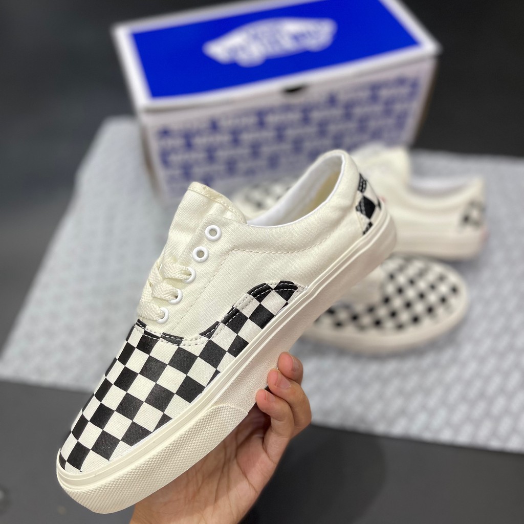 Giày Sneaker Vans Caro Dây Buộc Giày Thể Thao Nam Nữ Thấp Cổ Full Phụ Kiện