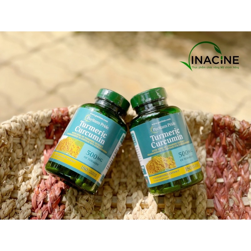 Viên uống hỗ trợ dạ dày Tinh Chất Nghệ Vàng Puritan's Pride Turmeric Curcumin Của Mỹ, 180 viên