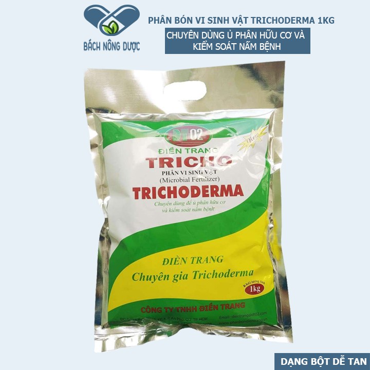 Phân Vi Sinh Vật Trichoderma Chuyên Dùng Để Ủ Phân Hữu Cơ Và Kiểm Soát Nấm Bệnh gói 1kg