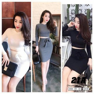 Set váy áo croptop siêu xinh