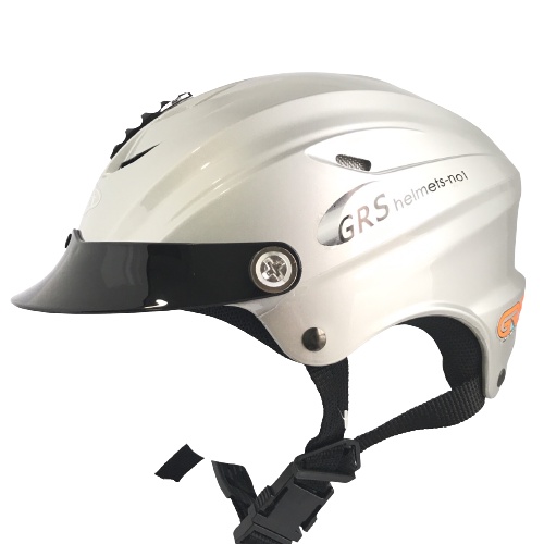 Mũ bảo hiểm nửa đầu cao cấp GRS A760T - Màu Bạc Bóng – Vòng đầu 56-58cm – Hàng chính hãng – Bảo hành 12 tháng