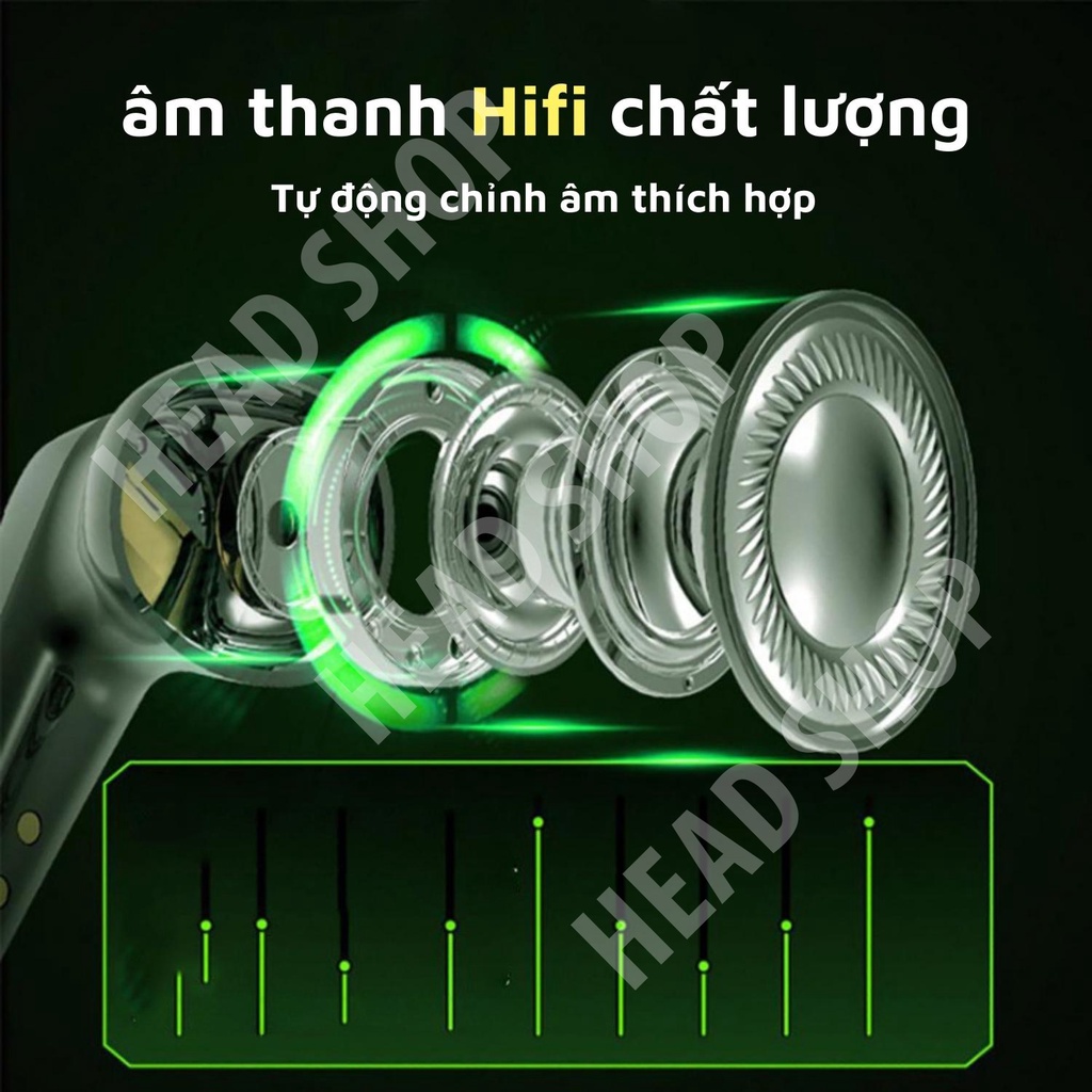 Tai nghe Bluetooth Gaming G11- X15 - X15S độ trễ thấp có mic công nghệ giảm tiếng ồn Thể Thao Kèm Hộp Sạc HeadShop