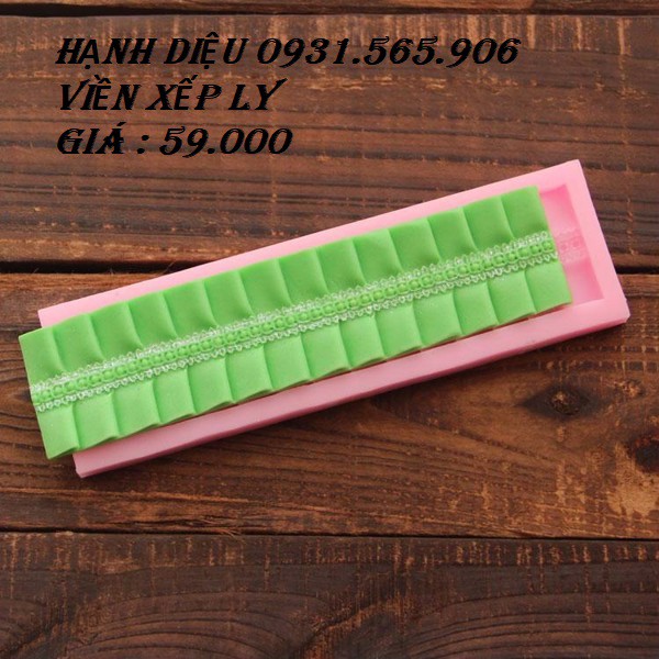 Viền Xếp Ly Khuôn Silicone