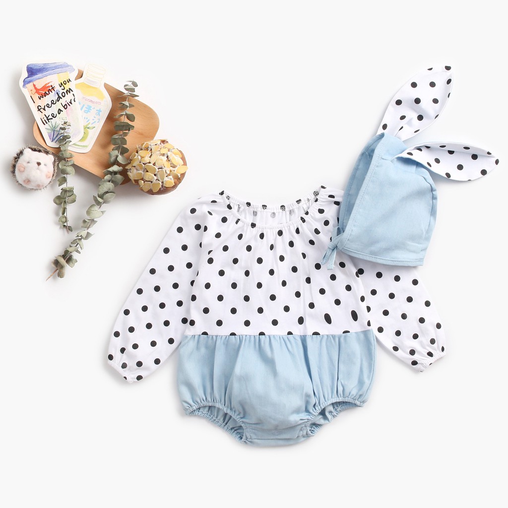 Bộ Áo Liền Quần Sanlutoz Bằng Cotton Tay Dài Dành Cho Bé Sơ Sinh