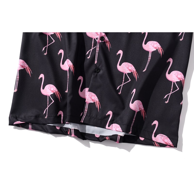 Áo Sơ Mi Nam Ngắn Tay In Họa Tiết Chim Hạc 2020 | BigBuy360 - bigbuy360.vn