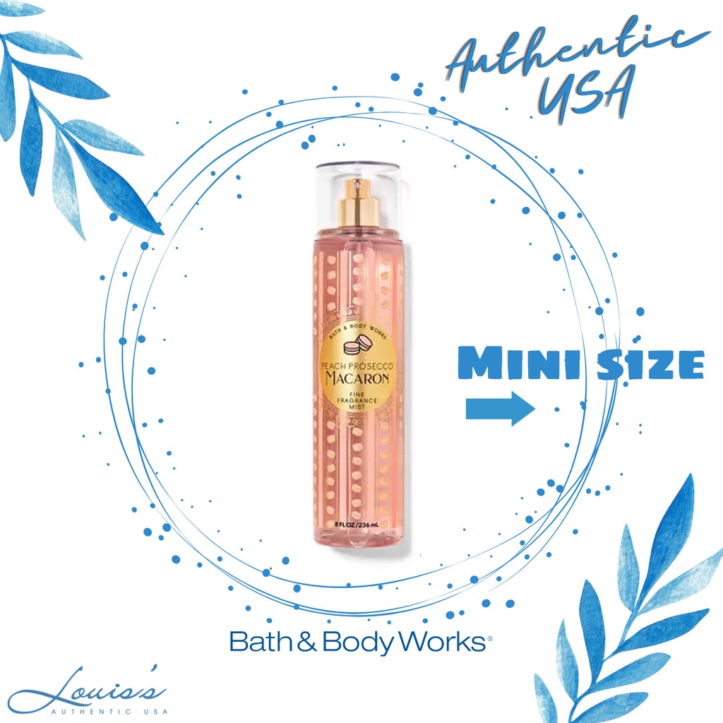 PEACH PROSECCO MACARON (Spring 2022) - Body mist / Xịt thơm toàn thân Bath & Body Works Mỹ