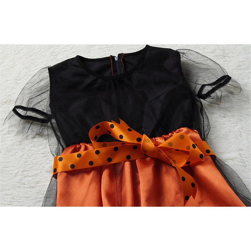 Đầm phù thủy Halloween cực đáng yêu cho bé gái