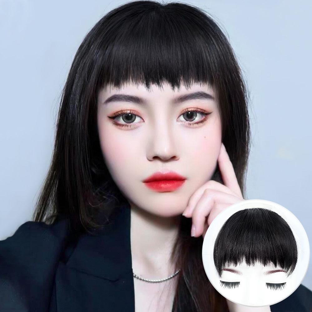 Tóc Mái Giả 3D Có Kẹp Tàng Hình Bằng Sợi Tổng Hợp Dành Cho Nữ