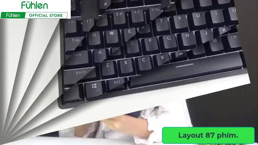 Bàn phím cơ gaming  Fuhlen D87s RGB red brown blue switch chính hãng Fuhlen - Bảo hành chính hãng 2 năm | BigBuy360 - bigbuy360.vn
