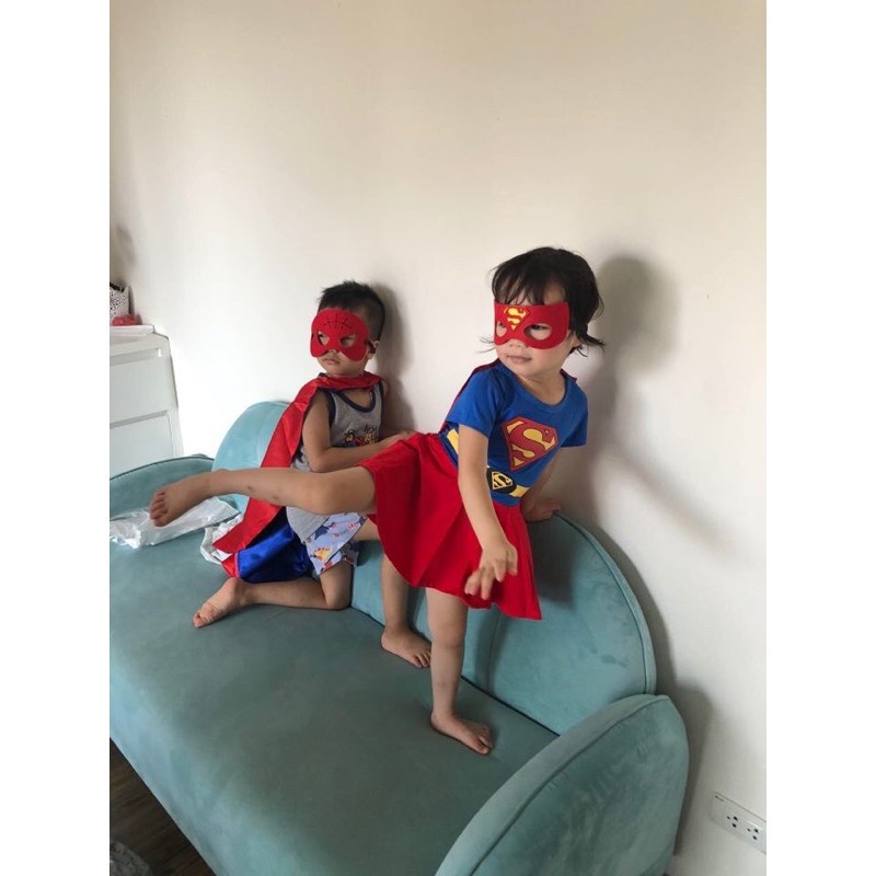 Váy bé gái, váy cho bé chất cotton co giãn 4 chiều Herokids SUPERGIRL01