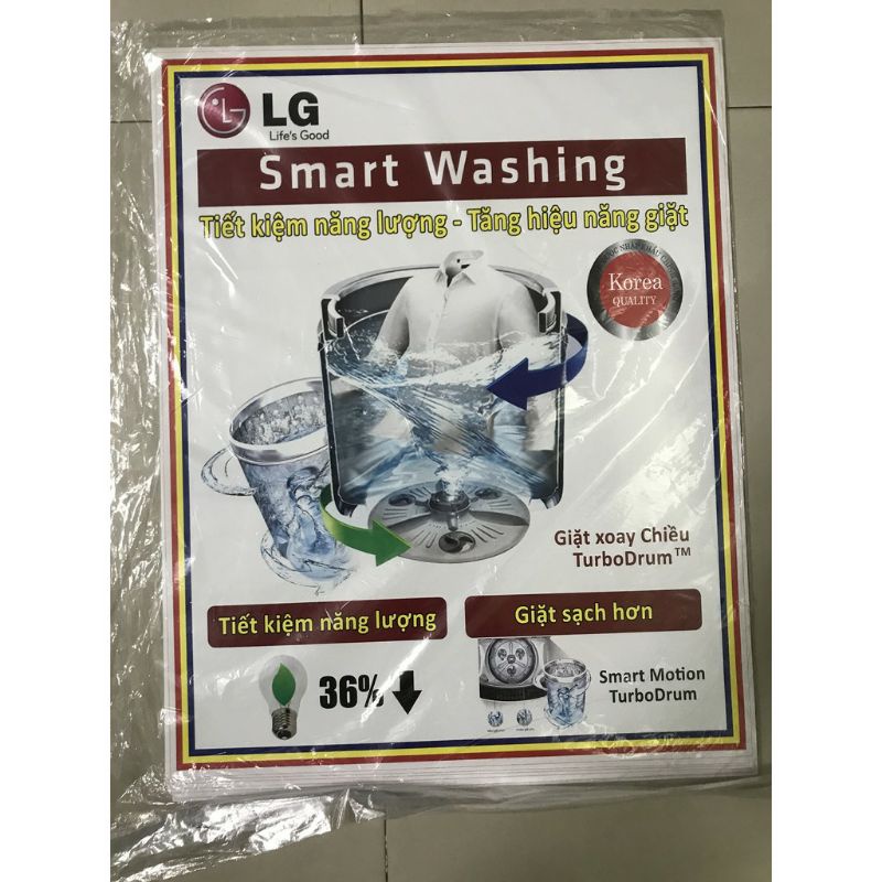 combo 5 tem máy giặt LG