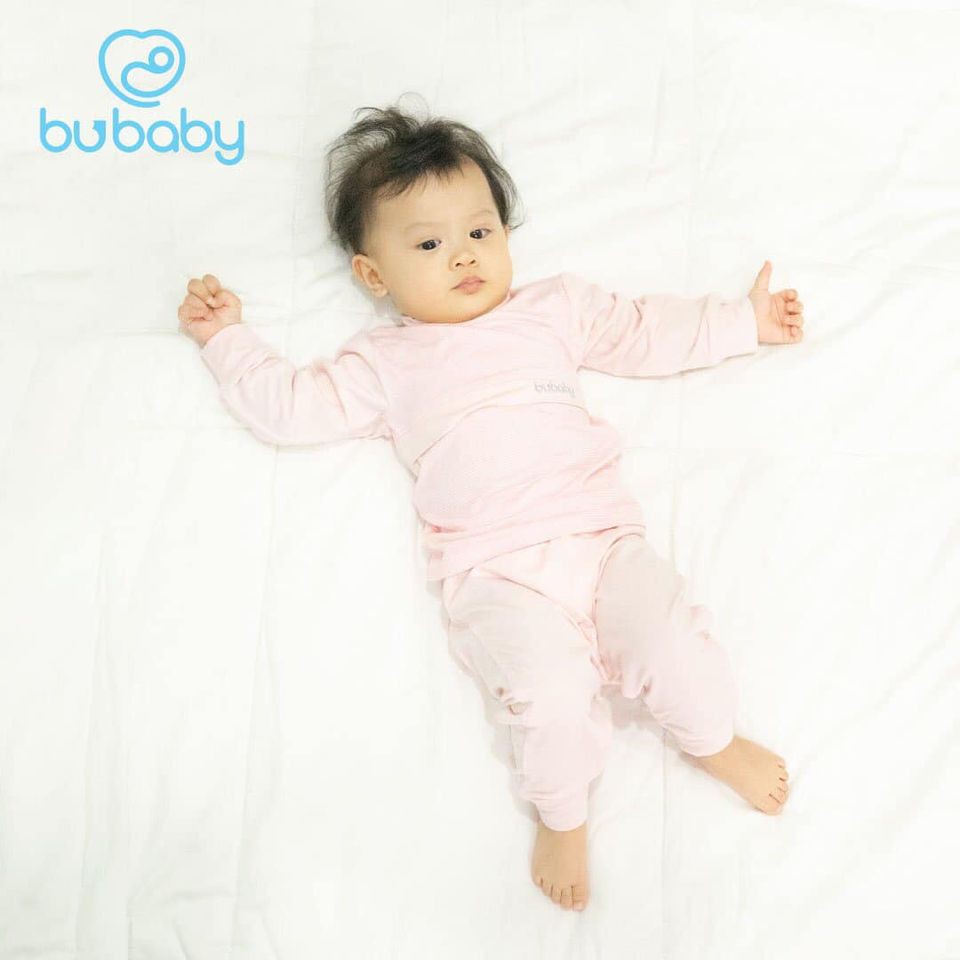 [CHÍNH HÃNG] Bộ dài tay sợi tre cao cấp cổ 3cm trẻ em Bu