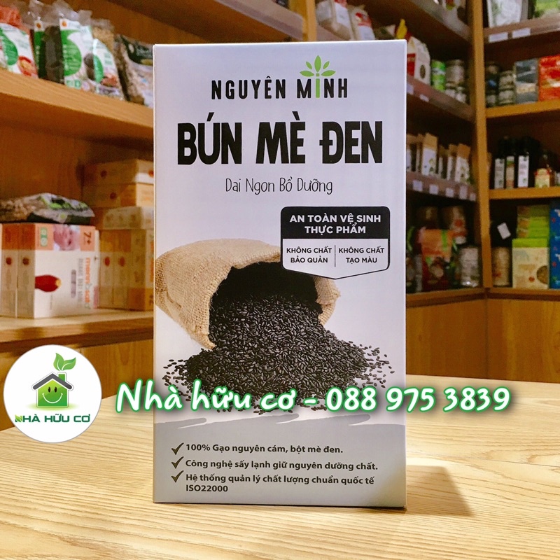 Bún mè đen Nguyên Minh - Mì rau củ cho bé ăn dặm Nguyên Minh - Date: 1/2023