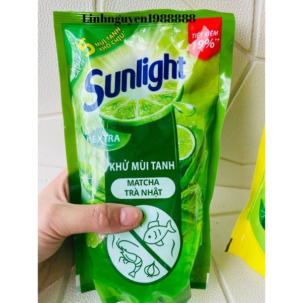 Nước Rửa Chén Sunlight Túi 750g Chanh/Trà Xanh/Thiên Nhiên